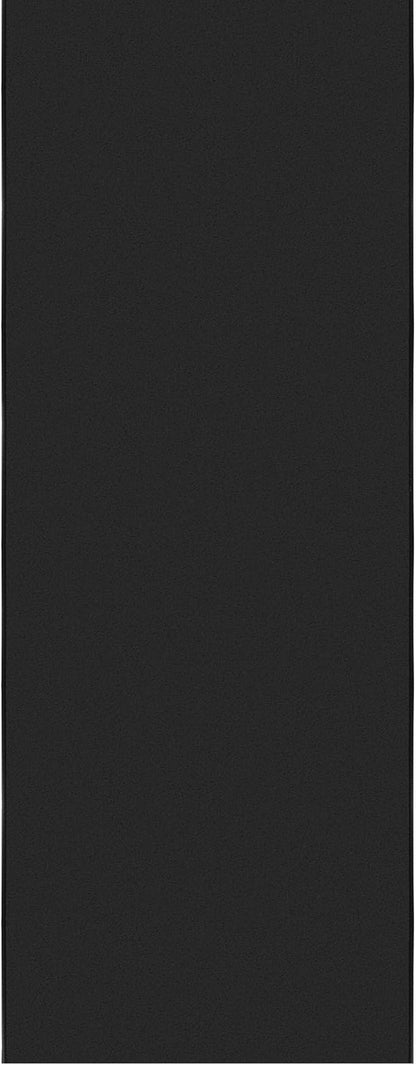 Ottomanson 3x20 Non Slip Extra Long Hallway Runner Rug with Rubber Backing - Solid Modern Kitchen Rug for Bedroom or Living Room, Black, 2'7" x 20'