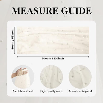Artoid Mode Pearl Beige Gauze Table Runner 59x120 Inch , Seasonal Sheer Kitchen Dining Holiday Wedding Birthday Baby Shower Table Decor for Home Party
