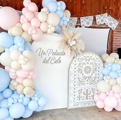 Mexico Theme Arch Stand Covers Fiesta Wedding Party Elastic Fabric Background Birthday Baptismx Baby Shower Decor Props (120x220cm(W48''H86''),G-3742)