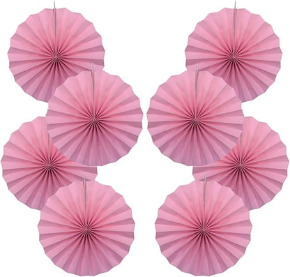 BARTHEW Pink Party Decorations, Pink Paper Decorations for Party, Baby Shower Decorations, Schoolgirl Style Classroom Decor, 12in, 30 Color DIY Set