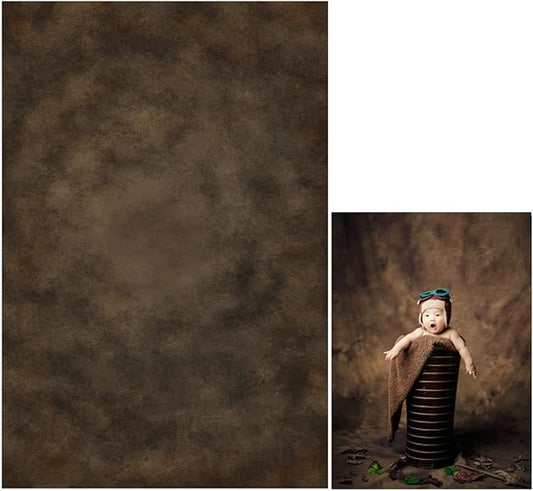 8x10ft Dark Brown Mottled Texture Photography Backdrop for Portrait Photo Studio Prop Abstract Background for Photographyer