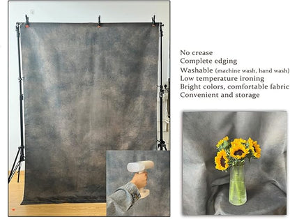 5x7ft Dark Brown Mottled Texture Photography Backdrop for Portrait Photo Studio Prop Abstract Background for Photographyer