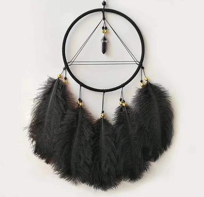 Happy Feather 16-18 inch Black Ostrich Feathers Craft for Wedding Party Centerpieces Home Decoration DIY Craft Pack of 10