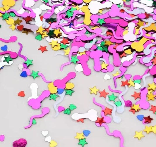 Bachelorette Party Decorations - Naughty Glitter Confetti, 3500Pcs Table Decoration for Valentine's Day, Wedding, Engagement Supplies