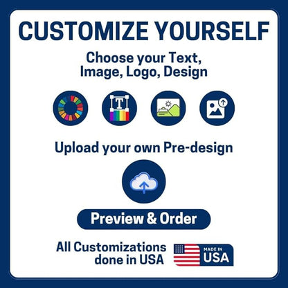 Custom Garden Flag with Pole Stand By DC – Personalized Garden Flags for Outside, Decorative Seasonal Garden Flag Holder Set, Double Sided Small Yard Flag Stake with Stand – 12”x18” | Made in USA
