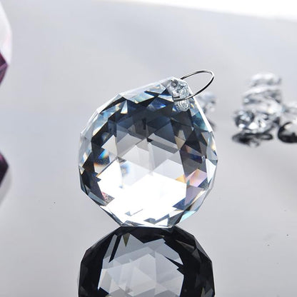 10pcs Crystal Ball Prism Sun Catcher Rainbow Maker Pendants 40mm Decorative Ball Paperweight for Table Decor, Wedding Party Centerpieces