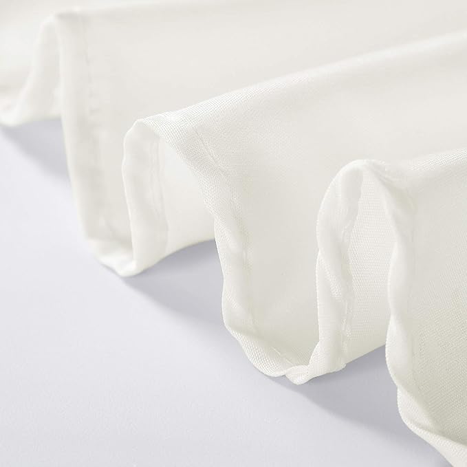70 inch Round Tablecloth Washable Polyester Table Cloth Decorative Table Cover for Wedding Party Dining Banquet（70 inch,Ivory）