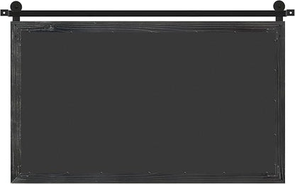 COGOOD Farmhouse Bathroom Mirror - 45 x 30 Large Rectangle Barn Door Mirror for Vanity, Bedroom, Living Room Wall Decor (Black)