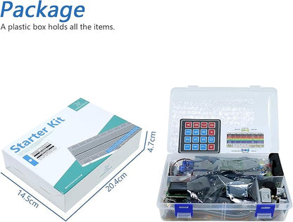 Freenove Ultimate Starter Kit for Raspberry Pi 5 4 B 3 B+ 400 Zero 2 W, 962-Page Detailed Tutorial, Python C Java Scratch Processing Code, 223 Items, 128 Projects (Raspberry Pi NOT Included)