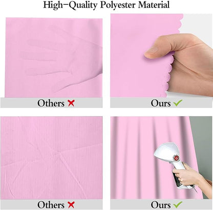 5x7FT Pink Backdrop for Screen Photography, High-end Polyester Photo Background for Photoshoot, Party, Video