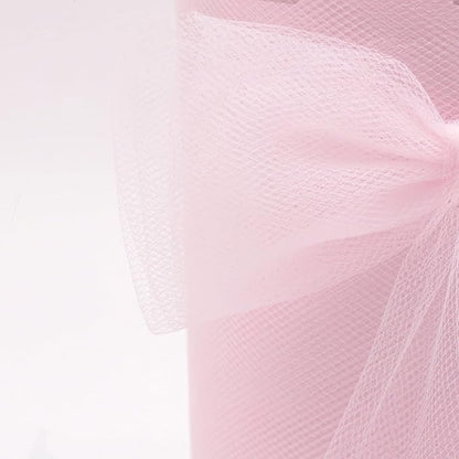 Light Pink Tulle Fabric Rolls 6 Inch by 200 Yards (600 feet) Fabric Spool Tulle Ribbon for DIY Light Pink Tutu Bow Baby Shower Birthday Party Wedding Decorations Craft Supplies