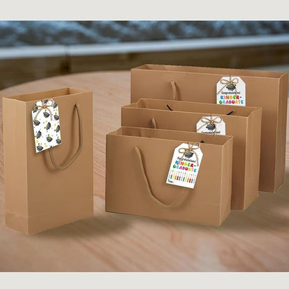 50 Pcs Kindergarten Graduation Gift Tags,Colorful Congratulations Gift Labels for Graduation Party Decoration Favors (Kinder, 2.2 * 3.5)