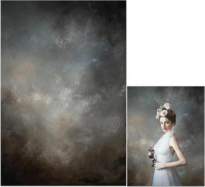 6.5x10ft Fabric Abstract Backdrop for Photography Vintage Portrait Old Master Background for Studio Prop