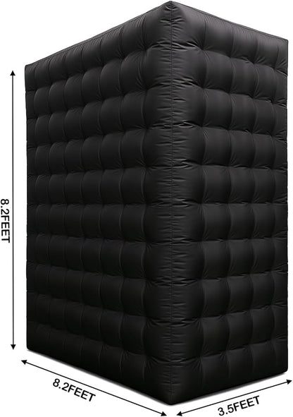 Golden New Inflatable Photo Booth Inflatable Photo Wall with Built-in Blower and LED Promotional Advertising for Wedding Events