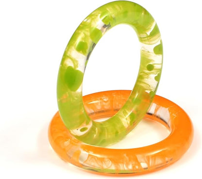 Napkin Rings Set of 12 - Epoxy Resin Napkin Holder Cuffs for Dinner Table Décor - Farmhouse Modern Serviette Rings for Weddings, Parties, Receptions, Banquets, Daily Use (Pastel) - CLEENTABLE