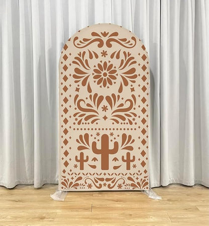 Mexico Theme Arch Stand Covers Fiesta Wedding Party Elastic Fabric Background Birthday Baptismx Baby Shower Decor Props (100x200cm(W40''H78''),G-3741)