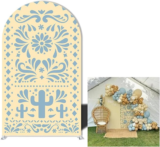 Mexico Theme Arch Stand Covers Fiesta Wedding Party Elastic Fabric Background Birthday Baptismx Baby Shower Decor Props (90x150cm(W35''H60''),G-3743)