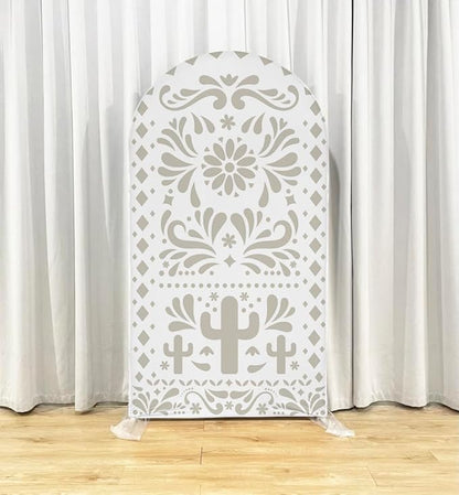 Mexico Theme Arch Stand Covers Fiesta Wedding Party Elastic Fabric Background Birthday Baptismx Baby Shower Decor Props (90x180cm(W35''H72''),G-3742)