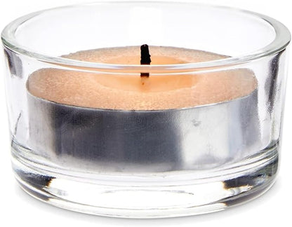 WGV Tea Light Votive Candle Holder 2x1.2 H, Clear Stubby Utility Cylinder Glass, Small Home Accent Decor, 6 Pieces
