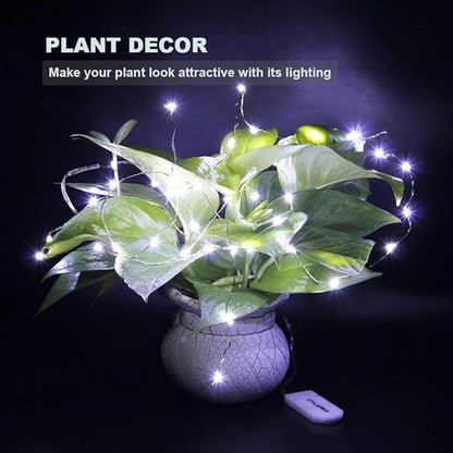 CYLAPEX Pack of 48 Cool White Fairy Lights String Battery Operated Fairy Lights, 3.3ft 20 LEDs Firefly Lights Silver Coated Copper Wire Lights for DIY Decor Christmas Decoration Costume
