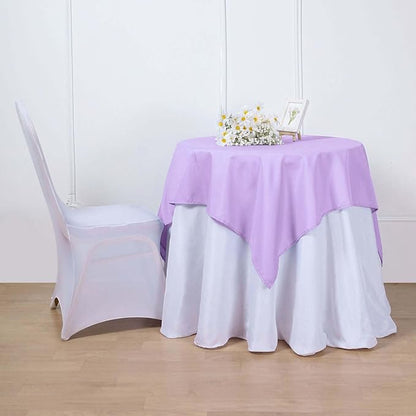 Efavormart 54x54 Lavender Wholesale Linens Seamless Polyester Square Tablecloth for Wedding Banquet Party Restaurant