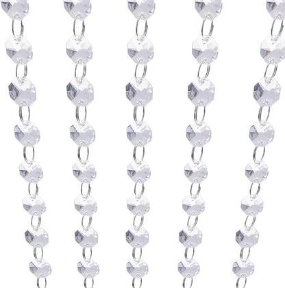 Crystal Clear Acrylic Bead Garland Chandelier Hanging Wedding Decoration 33 FT