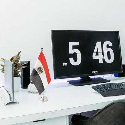 Egypt Flag Egyptian Flags, Small Mini Egyptian Desk Flag, Used for Table Office Classroom Home Patriotic Events Decorations