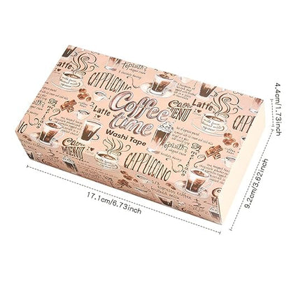 20 Rolls Coffee Theme Washi Tape Set, Writable Decorative Tapes for Scrapbooking, Bible Journaling, Bullet Journaling, 0.6"x79" per Roll