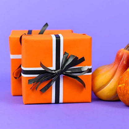 Vanhench 17.8"x 1500" (125') Orange Wrapping Paper, Orange Solid Color Art Kraft Craft Paper Roll for Wedding Birthday Floral Bouquet Mother's Day Gifts Wrapping, and Poster Bulletin Board for Women