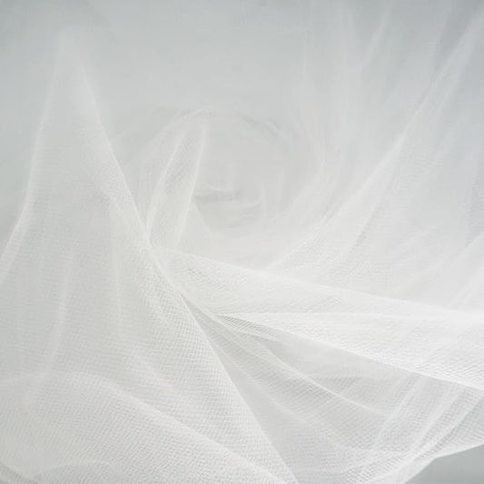 White Tulle Fabric 108" x 10 Yards for Wedding Decoration Pew Bows Christmas Gift Wrapping Ceiling Draping Baby Shower Birthday Party Reception DIY Craft Supplies