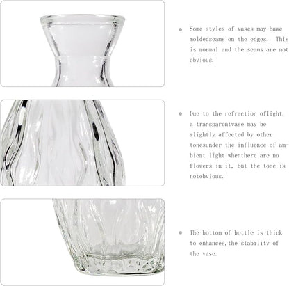 72 Pcs Bud Vase Set, Vases for Centerpieces, Cute Glass Bud Vases in Bulk, Small Vases for Flowers, Clear Vase Set for Wedding Decorations, Home Table Flower Décor