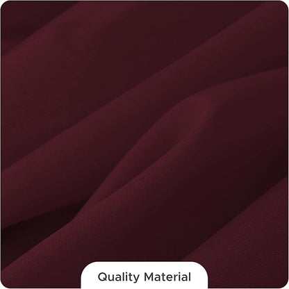 Fitable 8 Pack Table Cloth Rectangle Table: Stain and Wrinkle Resistant Tablecloth Rectangular, Washable Polyester Tablecloths for Wedding Party Dining Banquet Event Catering(Burgundy, 70x120 Inch)