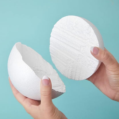 Juvale Styrofoam Balls - 6-Inch, White, Pack of 2 - Smooth Foam Spheres for Crafts & Painting - Foam Craft Balls & DIY Project Supplies