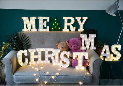 MUMUXI Marquee Light Up Letters | Large Light Up Numbers | Battery Powered and Bright with Every Letter of the Alphabet | For Wedding, Birthday, Party, Celebration, Christmas or Home Decoration (D)