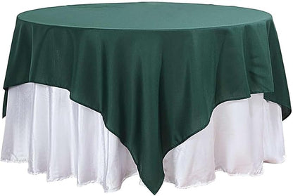 Efavormart 90" Hunter Emerald Green Wholesale Linens Polyester Square Linen Tablecloth for Kitchen Dining Wedding Birthday Party