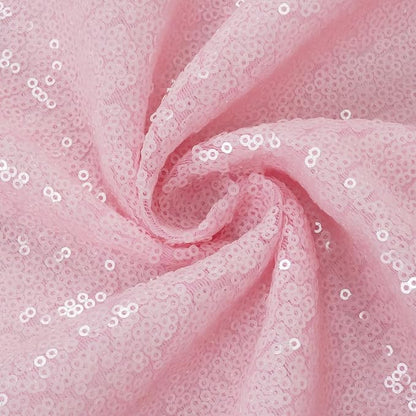 Eternal Beauty Sequin Backdrop Curtains, 2x8 Ft-2 Panels Pink Back Drop for Shimmer Photography Party Wedding Birthday Decor