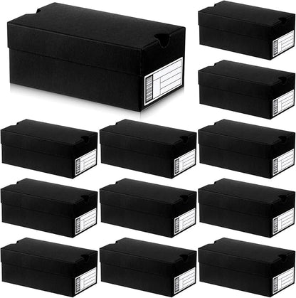 12 Sets Mini Sneaker Boxes for Party Favors Mini Shoe Gifts Boxes 4.7 x 2.5 x 2 Inch Sports Small Gift Case with Editable Label for Candies Cookies Snacks