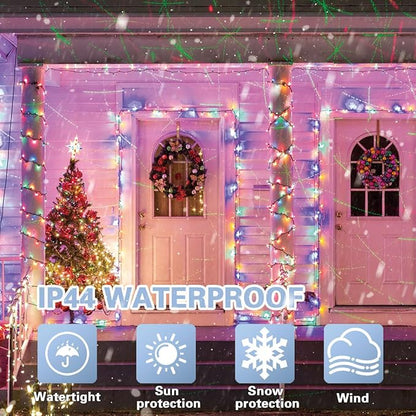 LAMPHOME 100 LED Easter String Lights, 33 FT Colorful Connectable Waterproof String Lights Clear Wire with 11 Modes, Easter Decorations for Indoor Outdoor Party Yard Garden (Multicolor)