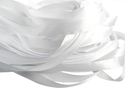50PCS Ribbon Wands with Triple Ribbon and Silver Bell Party Wand Party Favors Streamers Ribbon Sticks Magic Fairy Wands for Wedding Decors