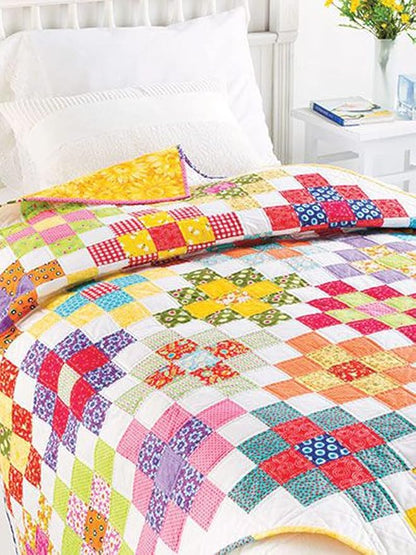 4" x 4" (10 x 10cm) 200 PCS 100% Precut Cotton Fabric Squares Fabric Bundles for Sewing Quilt Potholders DIY& Quilting Beginners
