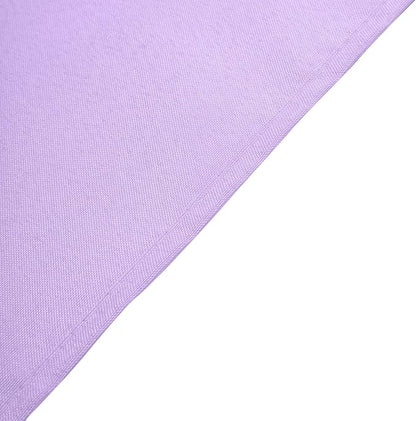 Efavormart Round Tablecloth, 108 Inch Stain & Wrinkle Resistant Washable Table Cloth, Decorative Polyester Fabric Table Cover for Banquet, Wedding, Dining- Lavender