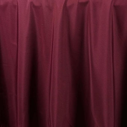 Efavormart Round Tablecloth, 120 Inch Stain & Wrinkle Resistant Washable Table Cloth, Decorative Polyester Fabric Table Cover for Banquet, Wedding, Dining - Burgundy