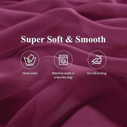 2 Pack 10 Ft Chiffon Table Runner Fuchsia Gauze Long Table Runners 27x120 Inches Sheer Tulle Table Runner for Rustic Wedding Reception Bridal Shower Decorations Birthday Party