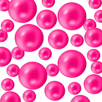 300Pcs Vase Filler Rosepink No Hole Faux Pearl Beads for Vase Filling Decorations, Candle Centerpieces, Wedding Centerpieces, Home Party Decor (8/14/20mm)