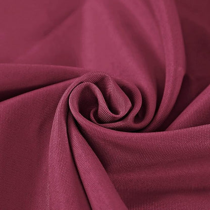 120 inch Round Tablecloth Washable Polyester Table Cloth Decorative Table Cover for Wedding Party Dining Banquet（120 inch,Burgundy）