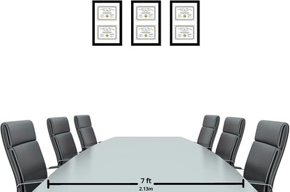 Creative Picture Frames 14X20Bk-W Black Vertical Double Diploma Frame With 2 Opening White Matting | Holds 2-8X10-Inch Documents With Installed Wall Hanger