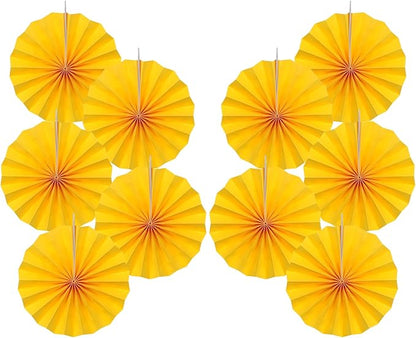 Morange Party Decorations,,Halloween Decor Events Accessories，Orange Birthday Decorations,Sunset Party Decorations,Party Fans 30 Color DIY Set (Morange)