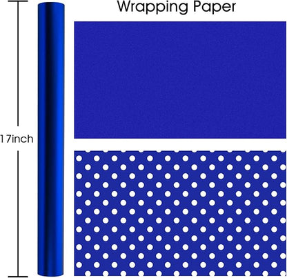 Garbendy Gift Wrapping Paper Roll-Solid Color Pearly-Lustre Paper,Perfect for Wedding, Valentine's Day,Birthday, Christmas,Baby Shower, Party - 17 Inch X 33 Feet
