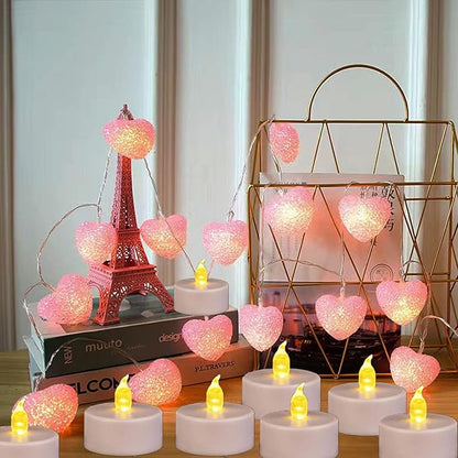 Nancia Tea Lights, 50PACK Flameless LED Tea Lights Candles, Flickering Warm Yellow, 200 Hours Battery-Powered Tea Light, Ideal Party, Wedding, Birthday, Gifts Home Decoration