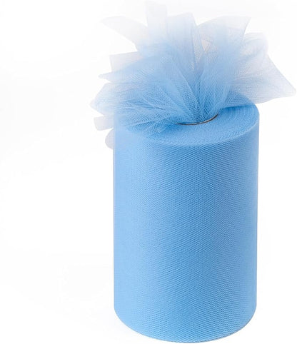 Royal Blue Tulle Fabric Rolls 6 Inch by 100 Yards (300 feet) Tulle Roll Spool Fabric for DIY Tutu Skirt Baby Shower Birthday Party Wedding Decorations Christmas Craft Supplies (Royal Blue)